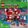 LEGO 21270 Minecraft La Casa del Mooshroom Giocattolo - Set di Costruzioni con Figura di Steve, Mob, Tavolo per Crafting e Fatt