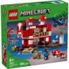 LEGO 21270 Minecraft La Casa del Mooshroom Giocattolo - Set di Costruzioni con Figura di Steve, Mob, Tavolo per Crafting e Fatt