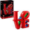 LEGO 31214 Art LOVE, Modellino da Costruire Iconica Scultura Pop di Robert Indiana, Hobby Creativo per Adulti, Kit Modellismo d