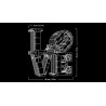 LEGO 31214 Art LOVE, Modellino da Costruire Iconica Scultura Pop di Robert Indiana, Hobby Creativo per Adulti, Kit Modellismo d