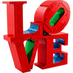LEGO 31214 Art LOVE, Modellino da Costruire Iconica Scultura Pop di Robert Indiana, Hobby Creativo per Adulti, Kit Modellismo d