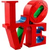 LEGO 31214 Art LOVE, Modellino da Costruire Iconica Scultura Pop di Robert Indiana, Hobby Creativo per Adulti, Kit Modellismo d