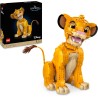 LEGO 43247 ǀ Disney Giovane Simba, Re Leone, Modellino da Costruire per Adulti con Figura di Animale Mobile, Hobby Creativo da 