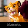 LEGO 43247 ǀ Disney Giovane Simba, Re Leone, Modellino da Costruire per Adulti con Figura di Animale Mobile, Hobby Creativo da 