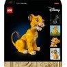 LEGO 43247 ǀ Disney Giovane Simba, Re Leone, Modellino da Costruire per Adulti con Figura di Animale Mobile, Hobby Creativo da 