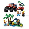 LEGO 60412 City Fuoristrada Antincendio e Gommone di Salvataggio, Camion dei Pompieri, Rimorchio per Barca, 2 Minifigure Vigili