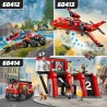 LEGO 60412 City Fuoristrada Antincendio e Gommone di Salvataggio, Camion dei Pompieri, Rimorchio per Barca, 2 Minifigure Vigili