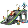 LEGO 60460 City Nessun Limite: Gara sulla Pista a Rampe - Giocattolo da Costruire con 2 Modelli di Auto da Corsa, 4 Minifigure 