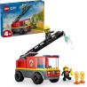 LEGO 60463 City Autopompa con Scala - Camion Giocattolo dei Pompieri con 2 Minifigure e Starter Brick, Idea Regalo di Compleann
