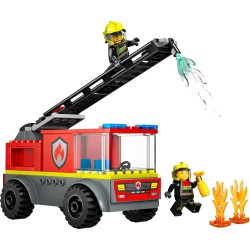 LEGO 60463 City Autopompa con Scala - Camion Giocattolo dei Pompieri con 2 Minifigure e Starter Brick, Idea Regalo di Compleann
