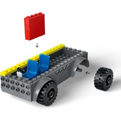 LEGO 60463 City Autopompa con Scala - Camion Giocattolo dei Pompieri con 2 Minifigure e Starter Brick, Idea Regalo di Compleann