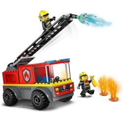 LEGO 60463 City Autopompa con Scala - Camion Giocattolo dei Pompieri con 2 Minifigure e Starter Brick, Idea Regalo di Compleann