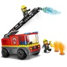 LEGO 60463 City Autopompa con Scala - Camion Giocattolo dei Pompieri con 2 Minifigure e Starter Brick, Idea Regalo di Compleann