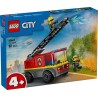 LEGO 60463 City Autopompa con Scala - Camion Giocattolo dei Pompieri con 2 Minifigure e Starter Brick, Idea Regalo di Compleann