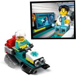 LEGO 60465 City Aereo Ambulanza di Emergenza - Aeroplano Giocattolo Medico, con 4 Minifigure Inclusi un Medico e un Pilota, Gat
