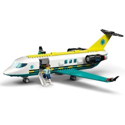 LEGO 60465 City Aereo Ambulanza di Emergenza - Aeroplano Giocattolo Medico, con 4 Minifigure Inclusi un Medico e un Pilota, Gat