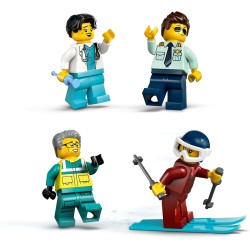 LEGO 60465 City Aereo Ambulanza di Emergenza - Aeroplano Giocattolo Medico, con 4 Minifigure Inclusi un Medico e un Pilota, Gat