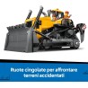 LEGO 60466 City Bulldozer Giallo Giocattolo - Set con Veicolo da Cantiere per Costruzioni di Grandi Dimensioni - 3 Minifigure, 