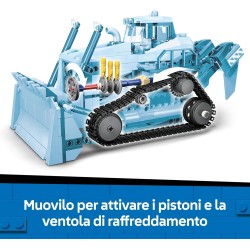 LEGO 60466 City Bulldozer Giallo Giocattolo - Set con Veicolo da Cantiere per Costruzioni di Grandi Dimensioni - 3 Minifigure, 