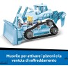 LEGO 60466 City Bulldozer Giallo Giocattolo - Set con Veicolo da Cantiere per Costruzioni di Grandi Dimensioni - 3 Minifigure, 