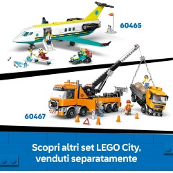 LEGO 60466 City Bulldozer Giallo Giocattolo - Set con Veicolo da Cantiere per Costruzioni di Grandi Dimensioni - 3 Minifigure, 