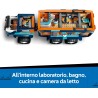 LEGO 60471 City Grande Camion Artico con Laboratorio - Veicolo Giocattolo da Esplorazione con Sterzo e Sospensioni - Motoslitta