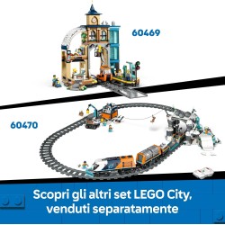 LEGO 60471 City Grande Camion Artico con Laboratorio - Veicolo Giocattolo da Esplorazione con Sterzo e Sospensioni - Motoslitta