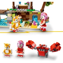 LEGO 76992 Sonic the Hedgehog L’Isola del Soccorso Animale di Amy, Giocattolo da Costruire con 6 Personaggi Incluse le figure d
