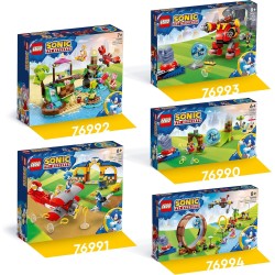 LEGO 76992 Sonic the Hedgehog L’Isola del Soccorso Animale di Amy, Giocattolo da Costruire con 6 Personaggi Incluse le figure d
