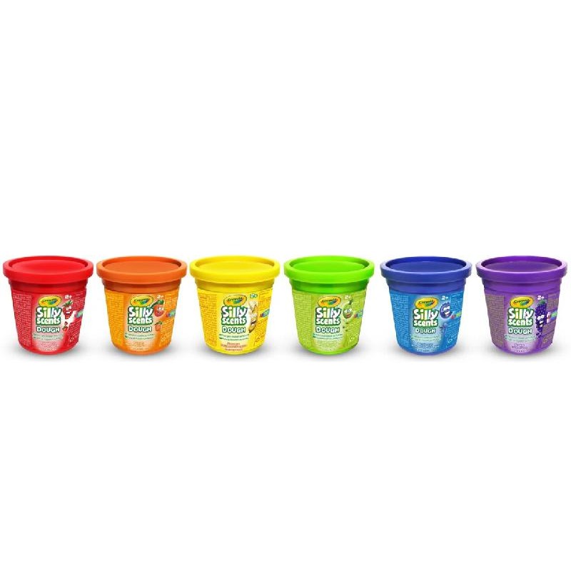 Silly Scent pasta dough da modellare profumata barattolino 113gr 6 colori e profumi assortiti, 1 pezzo