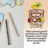 CRAYOLA Colours of the World - Matite Colorate, Confezione da 24, Colori Multiculturali Assortiti nei Toni della Pelle, 68-4607