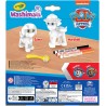 CRAYOLA - Washimals Paw Patrol, Set Attività con 2 Cuccioli, 3 Pennarelli Lavabili e Spazzolina, Gioco e Regalo per Bambini, da