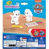 CRAYOLA - Washimals Paw Patrol, Set Attività con 2 Cuccioli, 3 Pennarelli Lavabili e Spazzolina, Gioco e Regalo per Bambini, da