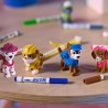 CRAYOLA - Washimals Paw Patrol, Set Attività con 4 cuccioli, 6 Pennarelli Lavabili, 40 Adesivi e Spazzolina, Gioco e Regalo per