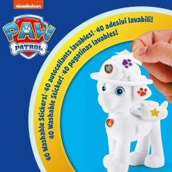 CRAYOLA - Washimals Paw Patrol, Set Attività con 4 cuccioli, 6 Pennarelli Lavabili, 40 Adesivi e Spazzolina, Gioco e Regalo per