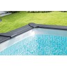 INTEX - PISCINA GRAPHITE GRAY PANEL 400X300X124h RETTANGOLARE 26396