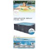 INTEX - PISCINA GRAPHITE GRAY PANEL 400X300X124h RETTANGOLARE 26396