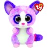 Ty - Peluche - Beanie Boos - Galago Scimmia - Becca - Rosa e Viola - Orsetto con occhioni glitter rosa - Il morbido pupazzo con