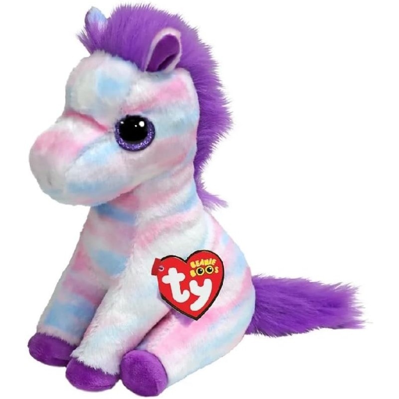 TY Beanie Boos - Hayden il Cavallo con Occhi Viola Grandi e Glitter, il Peluche con gli Occhi Grandi Scintillanti - 15 Cm - T37