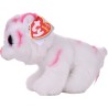 TY Beanie Babies-Cucciolo di Tigre-Tabor-Bianco Tigrotto con occhioni Rosa Glitter-Il Peluche con Gli Occhi scintillanti-15 Cm-