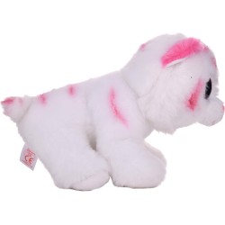 TY Beanie Babies-Cucciolo di Tigre-Tabor-Bianco Tigrotto con occhioni Rosa Glitter-Il Peluche con Gli Occhi scintillanti-15 Cm-