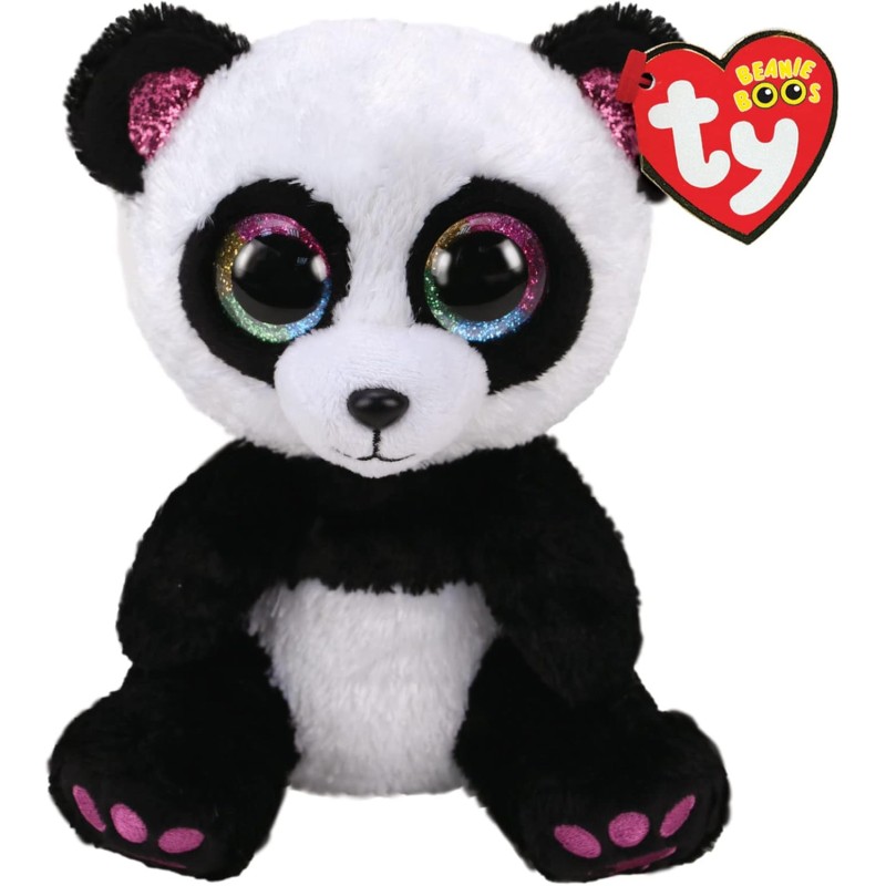 TY Beanie Boos Paris 15 CM The Panda Peluche, Multicolore, T36307