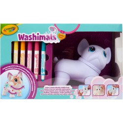 CRAYOLA Washimals Jumbo Pets - Big Wilbur il Grande Cagnolino da Colorare Lavare e Ricolorare, 15cm, Gioco e Regalo per Bambini