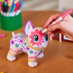 CRAYOLA Washimals Jumbo Pets - Big Wilbur il Grande Cagnolino da Colorare Lavare e Ricolorare, 15cm, Gioco e Regalo per Bambini