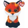 Ty Plush - Peluche Beanie Boos Volpe - Meadow Arancione - Occhi dorati grandi e glitter - T36379