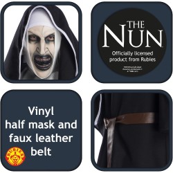 Rubies - Vestito The Nun Lusso adulto, 821203-STD