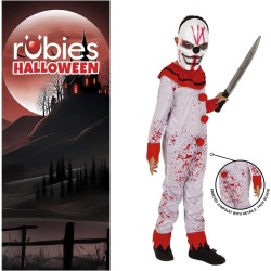 Rubies - Costume da clown sanguinario con cappuccio e maschera Tg. L Bambino (8/10 anni), S8376-L