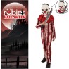 Rubies - Costume Clown a righe insanguinato per ragazzi, Tuta e maschera, Tg. TW (11/15 anni), S8645-TW