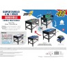 Sport1 - Supertavolo 4in1 girevole. Tavolo multigioco indoor: calcetto, ping pong, hockey, biliardo. Completo di accessori: ast