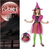 Rubies - Vestito Strega Rosa Superstar Tg. S (3/4 anni), Costumi Bambine e ragazze, S8631-S